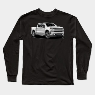 Silverado Truck 1500 (White) Long Sleeve T-Shirt